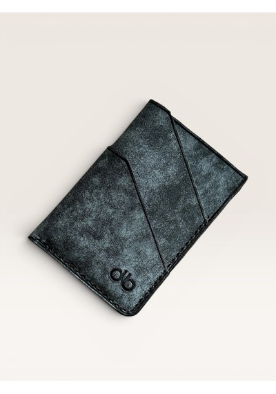 Kalkan Deri Dark Grey Premium Deri Kartlık Gri