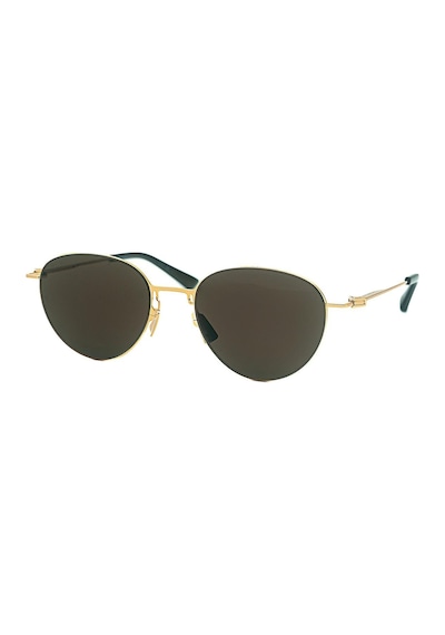Bottega Veneta Bv 1268s 002 51 Unisex Oval Gold Metal Güneş Gözlüğü