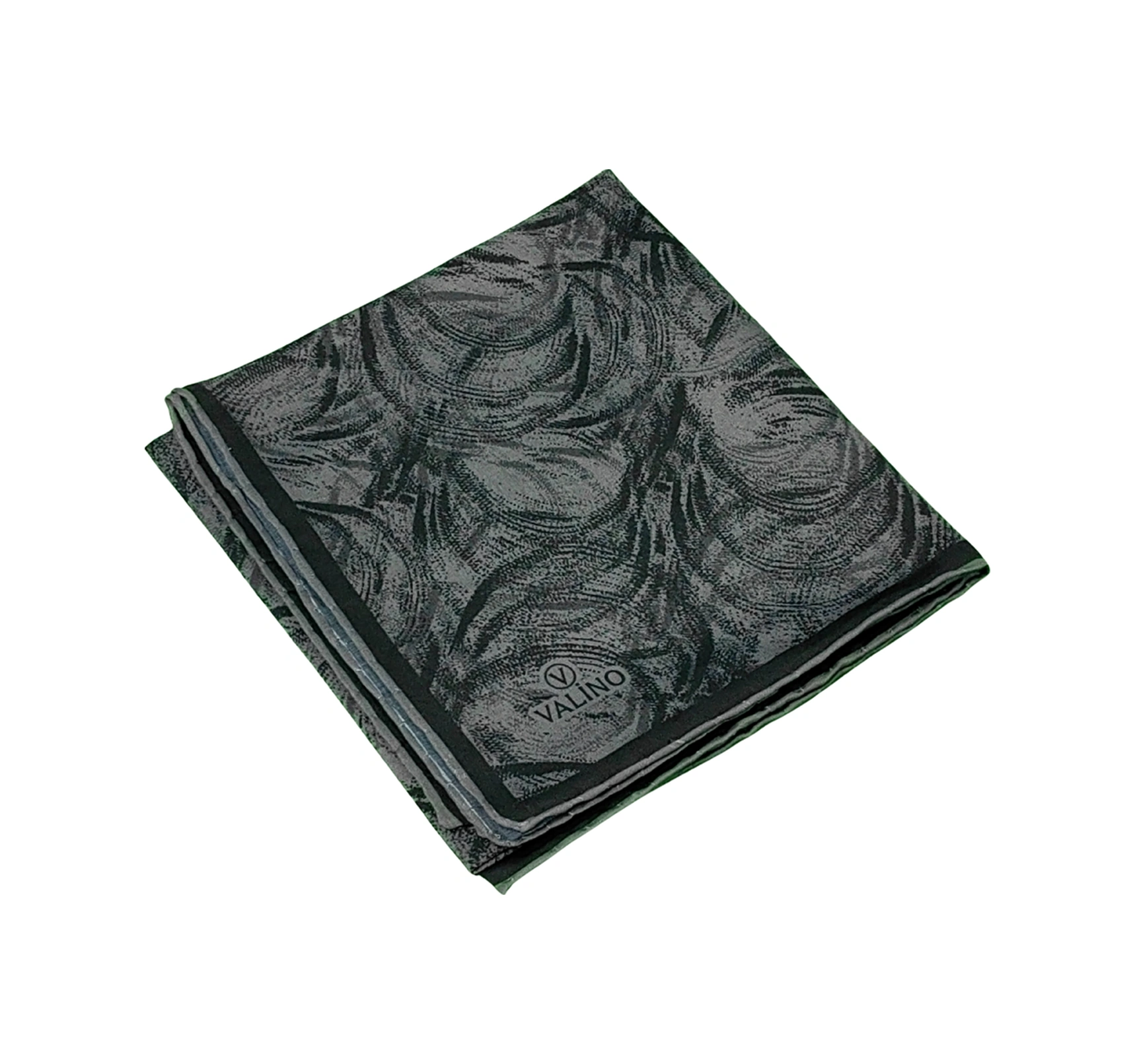Mim Eşarp Valino Desenli Şifon Eşarp 90x90 Cm Füme
