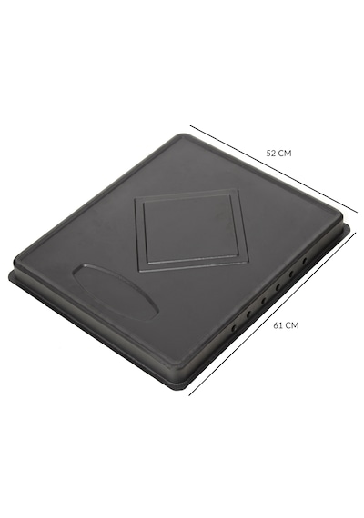 Kare Soba Altlığı İzocamlı Mat Saç Tabla 52x61