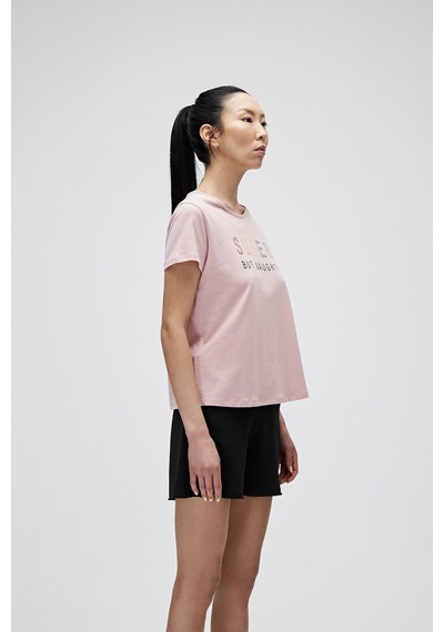 Bad Bear Super Tee Kadın Tişört 21.03.07.009Blush Pudra