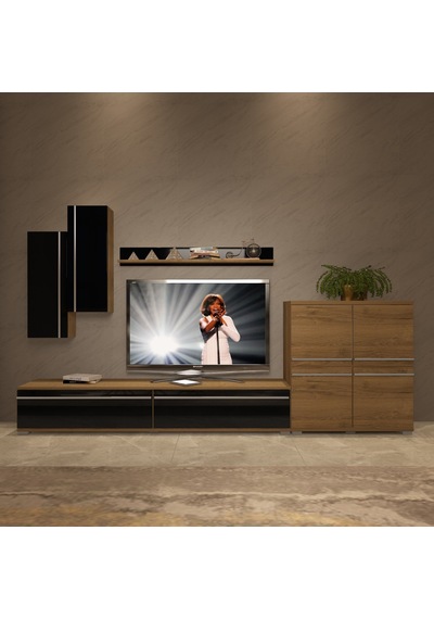 Decoraktiv Eko 6 Mdf Std Tv Ünitesi Tv Sehpası Pera - Siyah