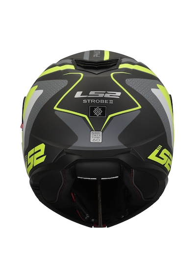 Ls2 Strobe 2 Phantom Çene Açılır Motosiklet Kaskı Gri - Neon Sarı