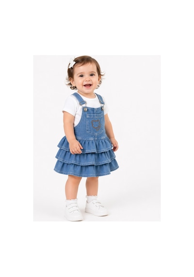 More Kıds Kız Bebek Salopet / Salopet Kız Bebek Takım Fırfır Etekli Kız Bebek Salopet 2li Takım 9-12-18-24 Ay Mavi Mavi More Kıds Kız Bebek Salopet / Salopet Kız Bebek Takım Fırfır Etekli Kız Bebek Salopet 2li Takım 9-12-18-24 Ay Mavi Mavi