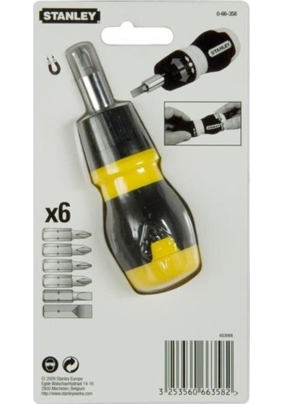 Stanley St066358 Topaç Tornavida Seti 6 Parça Cırcırlı