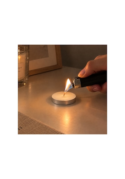 Tealight Mum Beyaz 100 Adet Yüksek Kalite Kokusuz Kullanışlı Beyaz