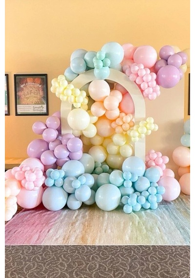 Beysüs Karışık Makaron Balon 20 Adet 12inç Standart
