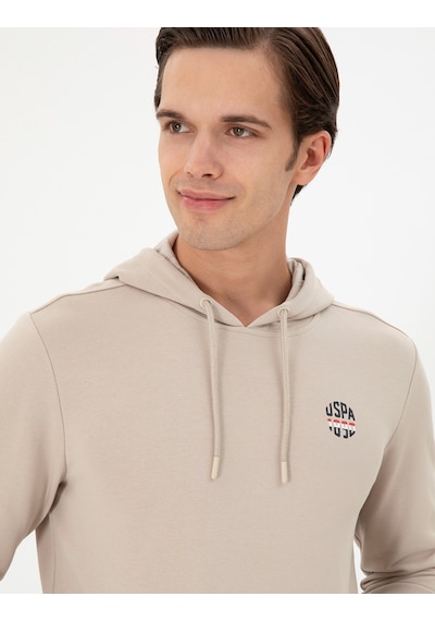 U.s. Polo Assn. Erkek Taş Sweatshirt 50293454-vr049 Taş