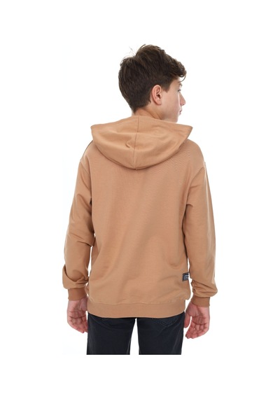 Toontoy Kids Toontoy Erkek Çocuk Oversize Kapüşonlu Hafif Düşük Omuz Baskılı Sweatshirt - 2 İplik Kahverengi Toontoy Kids Toontoy Erkek Çocuk Oversize Kapüşonlu Hafif Düşük Omuz Baskılı Sweatshirt - 2 İplik Kahverengi