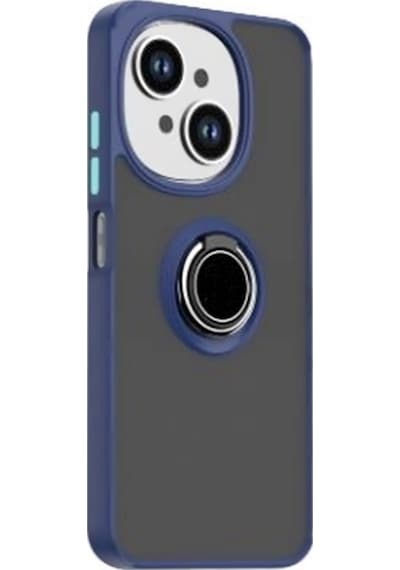 Adige Tecno Spark Go 1 Kılıf Montreal Yüzüklü Arkası Buğulu Lacivert