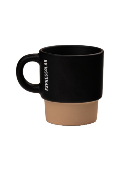 Espressolab Stoneware Espresso Bardağı No:110 120 Ml Seramik Espresso Kupası Mat Siyah