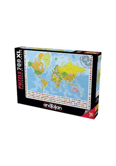Anatolian 700 Parça xl Puzzle - Dünya Siyasi Haritası 2703