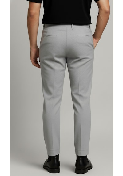 Bürke Erkek Gri Renk Slim Fit Kaliteli Kumaş Pantolon