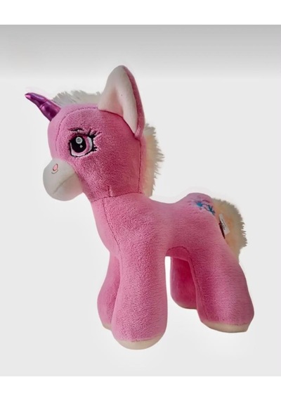 Boynuzlu Pembe At Pony Unicorn 40 Cm Sevimli Konforlu: Peluş Uyku Yastığı Ve Sarılma Arkadaşı Dekoratif Oyuncak