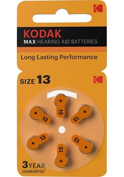 PR 48 13 İşitme Cihaz Pili 6'lı 1 Paket Kodak PR48 Kulak Cihazı P