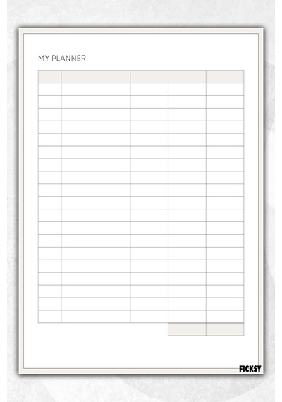 Zamansız Çok Amaçlı Günlük Haftalık Aylık Planlayıcı - A4 Ebat Yapılacaklar - 30 Yaprak - Planner - 2628 Çok Renkli