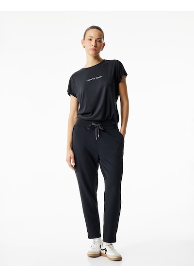 Koton Yüksek Bel Modal Karışımlı Bağcıklı Cepli Jogger Eşofman Altı Siyah 6wak40120nk Siyah Koton Yüksek Bel Modal Karışımlı Bağcıklı Cepli Jogger Eşofman Altı Siyah 6wak40120nk Siyah