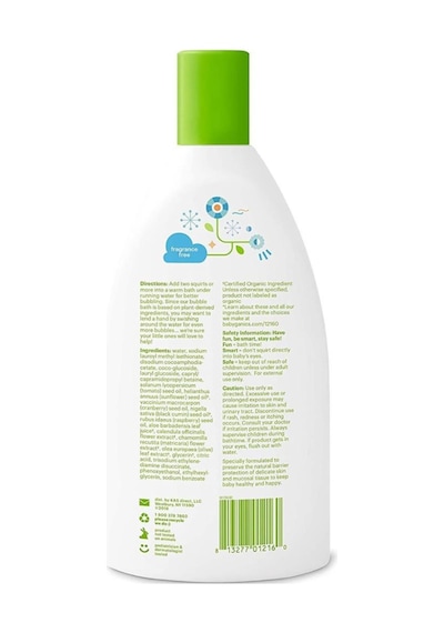 Babyganics Kokusuz Bebek Banyo Köpüğü 591 ML