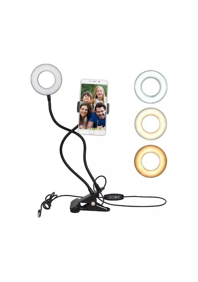 Led  Masa Lambası Ring Light Led Stüdyo Işığı Akrobat Lamba