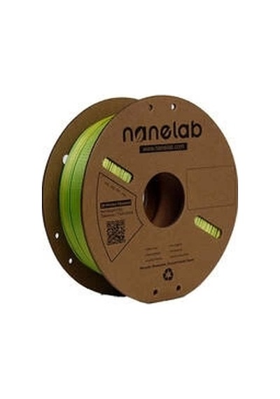 Nanelab Çift Renkli Silk Pla Filament - Sarı-yeşil - 1.75mm - 1kg