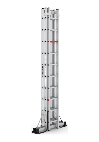 Çağsan TA003 2x10 Basamaklı Doublex A Tipi Çift Taraflı Sürgülü Merdiven