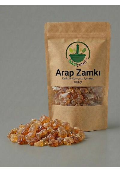 İxirciyusuf Arap Zamkı Akasya Gamı - Akasya Zamkı Gum Arabic Doğal Bitkisel Reçine 100 G