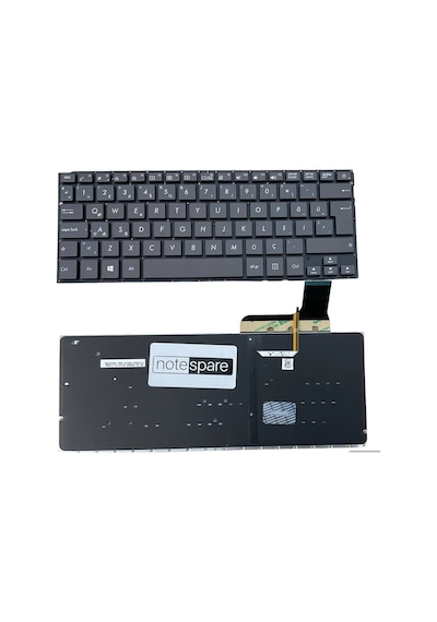 Asus Uyumlu Zenbook Ux303ub-r4052r, Ux303ub-r4052t Işıklı Klavye Siyah Tr Büyük Enter Versiyon