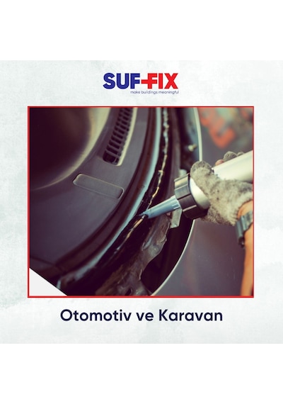 Suf-fix Pu 40 Sosis Mastik 600ml - Poliüretan İnşaat Ve Dış Cephe Mastiği Sosis Silikon Alüminyum Gri