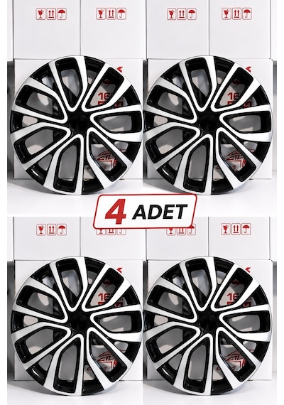 Renault Clio Duster Express Master Trafic 16 İnç Uyumlu Jant Kapağı 4 Adet Logo Hediyeli