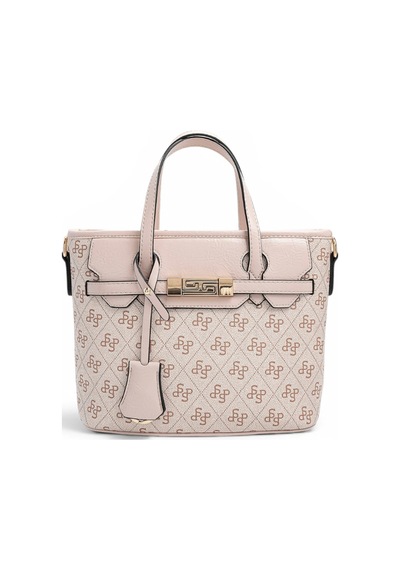 Silver & Polo Silver Polo Pembe - Pudra Monogram Kadın El Çantası Sp1185