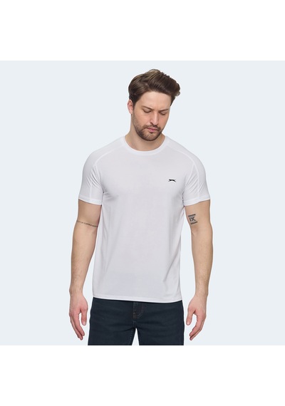 Slazenger VISHAL KTN Erkek  Beyaz Tişört
