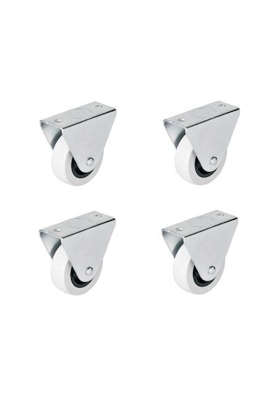 4 Adet Hts Sabit Tablalı Mobilya Tekeri Tekerlek Çap : 50 Mm Kod : 105