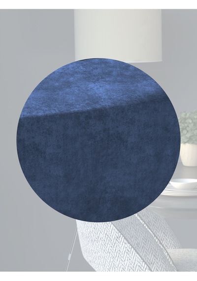 Kadife Efektli Marin Mavi Rengi Aura Serisi Runner 40 X 140 Marin Mavi