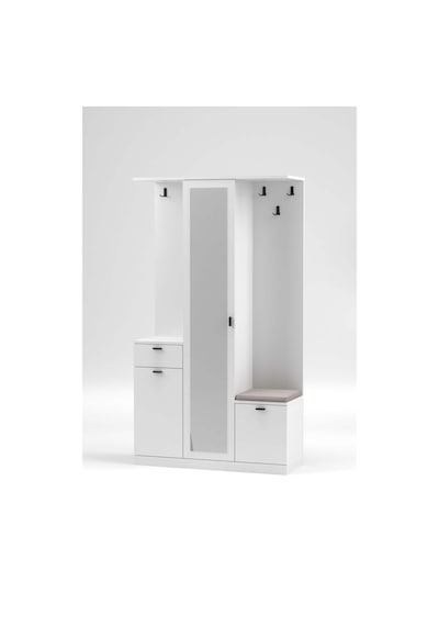 Harmony Partmanto Vestiyer Ayakkabılık 106x190x39 Cm Beyaz - Modern Tasarım