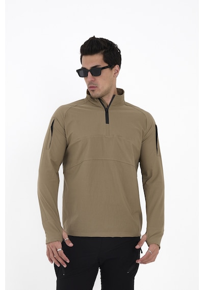 Camp Scoutland Camp136 Outdoor Tactical Su iticili Erkek Bej Taktik Sweatshirt