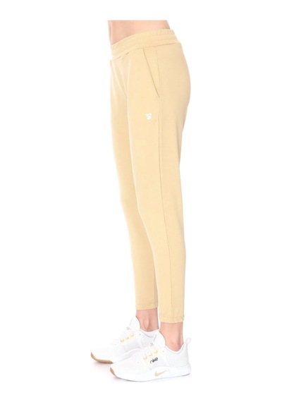 Sportive Wide Sweat Kadın Bej Günlük Stil Eşofman Altı 712108-bej Siyah