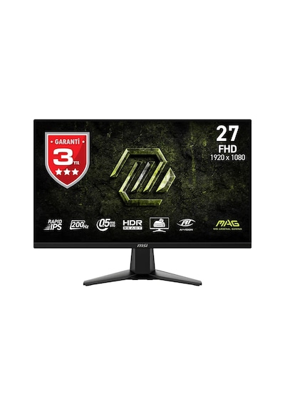 Msı Mag 275f E20 27 1920x1080 Fhd 200hz 0.5ms Hdmı Dp Hdr Ready Amd Freesync Premium Rapid Ips Gaming Monitör