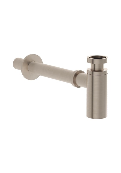 VitrA Origin A4512334 Lavabo Sifonu T Tipi Fırçalı Nikel