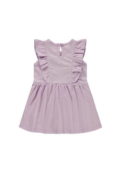 Civil Baby Kalp Baskı Çiçek 6-18 Ay Elbise - Lila