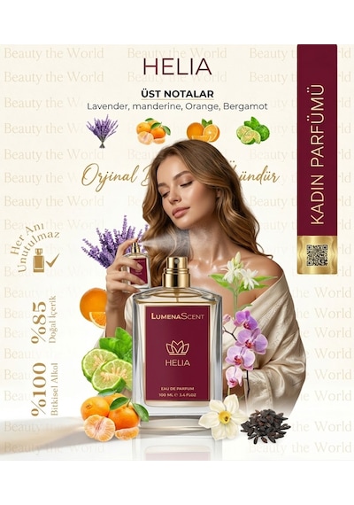 Lumenascent Helia 100 Ml Özel Seri Parfüm - Beauty The World - %85 Doğal İçerik Çiçeksi