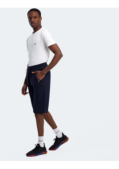 Slazenger NEACEL Erkek Cepli Kapri Lacivert Şort