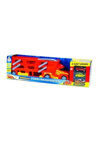 King Toys 3 Katlı Rampalı Kutulu Tır 3 Arabalı