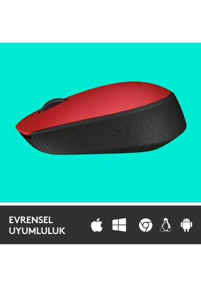Logitech Mouse M171 Siyah-mavi-kırmızı Kablosuz Diğer