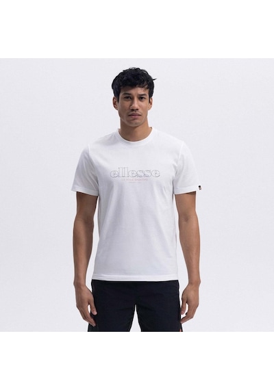 Ellesse Em453-of Bisiklet Yaka Erkek T-shirt - Beyaz