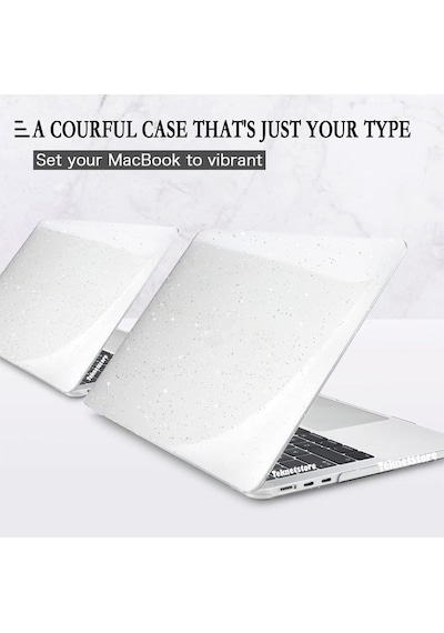 Apple Uyumlu MacBook Pro 14 Inç M3 / M3 Pro / M3 Max A2992 360 Tam Koruyucu Kristal Şeffaf Kapak Şeffaf
