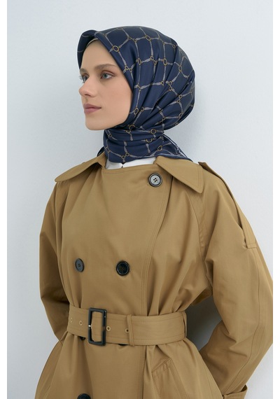 Armine Saf İpek Sura Eşarp-2026 İlkbahar-yaz- 953800d Lacivert
