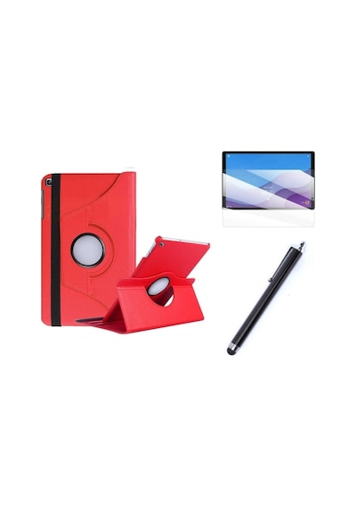 Samsung Galaxy T720 Tab S5e 360 Derece Dönebilen Standlı Tablet Kılıfı + Ekran Koruyucu + Kalem Arka Kapak