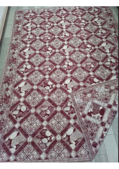 Savan Dokuma Halı Örtüsü 4m² 170 240 Kale Bordo6 Bordo