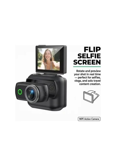 Magicool 1080p Dijital Video Kamera 32gb Kart Dijital Vlog Fotoğraf Makinesi Türkçe Siyah