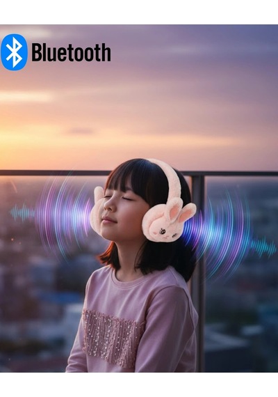 Mey İthalat Tavşan Kulaklı Şarjlı Bluetooth Kulaklık Düşük Gecikmeli Kablosuz Ses
